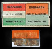 1928 Amsterdam olimpia reklámcímke  / Amsterdam Olympics labels