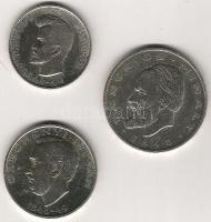 1946. "Szabadságharc" 5Ft + 10Ft + 20Ft ezüst T:2