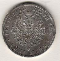 Német államok/Poroszország 1876A 5M ezüst T:3 ph. karc