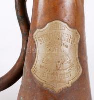 cca 1890 "Stowasser J.[ános] m. királyi udvari hangszergyár Budapest" szárnykürt, javításr...