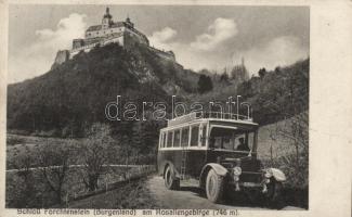 Fraknó castle, autobus (fa)