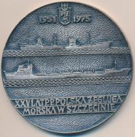 Lengyelország 1975. "25 éves a Szczecin-i Lengyel Gőzhajó Vállalat" ezüstözött Br emlékére...