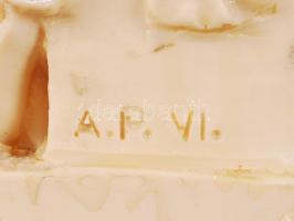 A.P.VI. jelzéssel: Mosé, alabástrom, m:22 cm