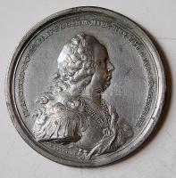 Ausztria 1745. Lotharingiai Ferenc koronázási cink emlékverete Szign:F.Würth F. T:2 kis ütésnyom, kis ph.