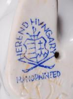 Kézzel festett, jelzett Herendi porcelán nyúl / 
Hand painted Herendi rabbit, 10cm