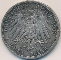 Német Birodalom / Poroszország 1913A 3M Ag "II. Vilmos" T:2,2-
German States / Prussia 191...