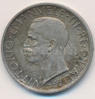 Olaszország 1927. 5L Ag "Viktor Emanuel" T:2- Italy 1927. 5 Lire Ag "Vittorio Emanuele" C:VF