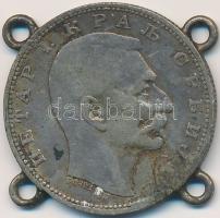 Szerbia 1912. 1D Ag "I. Péter" T:2- fülek
Serbia 1912. 1 Dinar Ag "Petar I" C:VF...