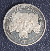 1999. "Bp. Értéktőzsde" ezüst zseton díszdobozban T:PP
