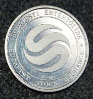 1999. "Bp. Értéktőzsde" ezüst zseton díszdobozban T:PP