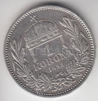 1892KB 1K Ag "Ferenc József" T:3