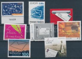 Europe CEPT: Letter writting 8 klf country 8 klf stamps Europa CEPT: Levélírás 8 klf ország 8 klf bé...