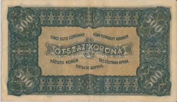1923. "Magyar Pénzjegynyomda Rt" 500K T:II-