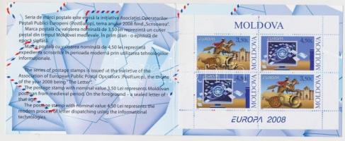 Europa CEPT: Levélírás bélyegfüzet Europa CEPT: Letter writing stamp-booklet