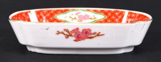 Kínai tálka, matricás, jelzett, hibátlan, 12×9 cm