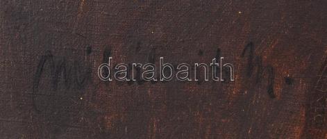 Mihalovits Miklós (1888-1960): Női akt. Olaj, vászon, jelzett, antik keretben, 80×60 cm