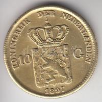 Holland 1897. 10G "Wilhelmina"  másolata T:2-
Netherlands 1897. 10 Gulden "Wilhelmina...