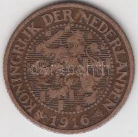 Hollandia 1916. 2 1/2C T:3
Netherlands 1916. 2 1/2 Cents C:F