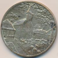 ~1920 "A 'Falu' Országos Szövetség az érdem elismeréséül" Br plakett (44mm) T:2