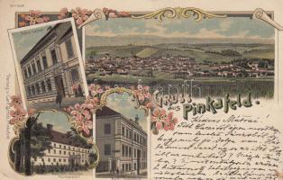 1899 Pinkafő, Hotel Lehner litho (EB)