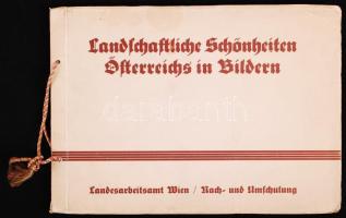 Cca 1890 Landschaffliche Schönheiten Öfterreichs in Bildern. Leporelló füzet.