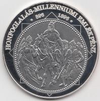 DN "A magyar nemzet pénzérméi - Honfoglalás Millenniumi emlékpénz 896-1896." Ag (0,999) em...