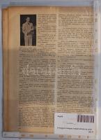 A magyar olimpiai csapat esküje és zászló  és zászló megáldása a berlini olimpián, "Uj Idők" 1936 aug. 2-i száma