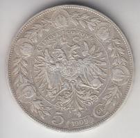 Ausztria 1909. 5K Ag "Ferenc József" T:2-
Austria 1909. 5 Corona Ag "Franz Joseph I&q...