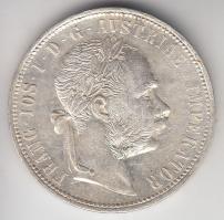 Ausztria 1879. 1Fl Ag "Ferenc József" T:2 kny. Austria 1879. 1 Florin Ag "Franz Joseph" C:XF