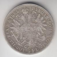 Ausztria 1885. 1Fl Ag T:2-
Austria 1885. 1 Florin Ag C:VF