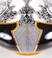 Szász Endre után Hollóházi porcelán váza, jelzett, matricás, hibátlan / Hollohaza chinaware vase 15 ...