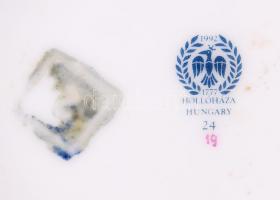 Szász Endre után Hollóházi porcelán váza, jelzett, matricás, hibátlan / Hollohaza chinaware vase 15 ...