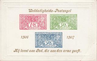 Weldadigheids Postzegel 1906-1907 / Dutch Charity Stamp 1906-1907 (small tear)