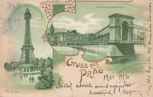 Praha, Prag litho (b)