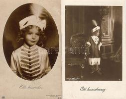 2db képeslap Habsburg Ottó képével 1917-ből