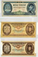 16db-ból álló bankjegy gyűjtemény a forint időszakból T:vegyes