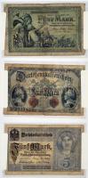 25db-ból álló német bankjegy gyűjtemény a XX. század elejéről T:vegyes