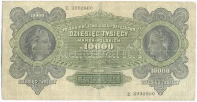 Lengyelország 1922. 10.000M T:III
Poland 1922. 10.000 Marek C:F