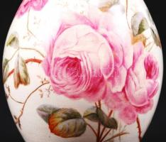 Fischer J. Budapest, szecessziós karaffa, fajansz, kézzel festett, restaurált, m:29 cm