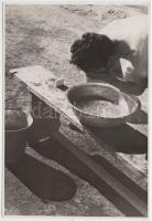 1938 Jermy László: Reggel. Vintage szociófotó, 17x12cm