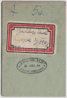 1933 Honfoglaló Asztaltársaság, tagsági könyv