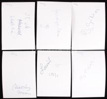 1970-1980 6db, aláírt színészportré: Schütz Ila, Faragó Vera, Gór Nagy Mária, Maszlay István, Kozák ...