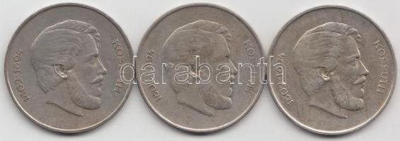 1947. 5Ft Ag "Kossuth" (3x) T:2,2-