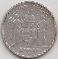 1930. 5P Ag "Horthy-jobbra" T:3