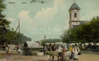 Módos, market place, church