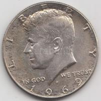 Amerikai Egyesült Államok 1969D. 1/2$ Ag "Kennedy" T:2,2-
USA 1969D. 1/2 Dollar Ag "K...