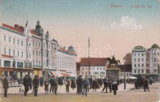 Zagreb, Jelacic square, statue (EM)