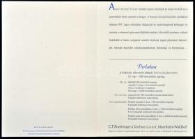 Gyógyszerreklám tétel mappában, betegségekkel és gyógyszerészekkel kapcsolatos metszetekkel és nyomt...