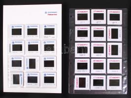 cca 1990 79 képpel illusztrált modern autós tétel; 40db papírkép és 39db színes dia SEAT és Volkswagen modellekről