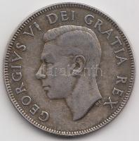 Kanada 1952. 50c Ag "VI. György" T:2,2-
Canada 1952. 50 Cents Ag "George VI" C:X...